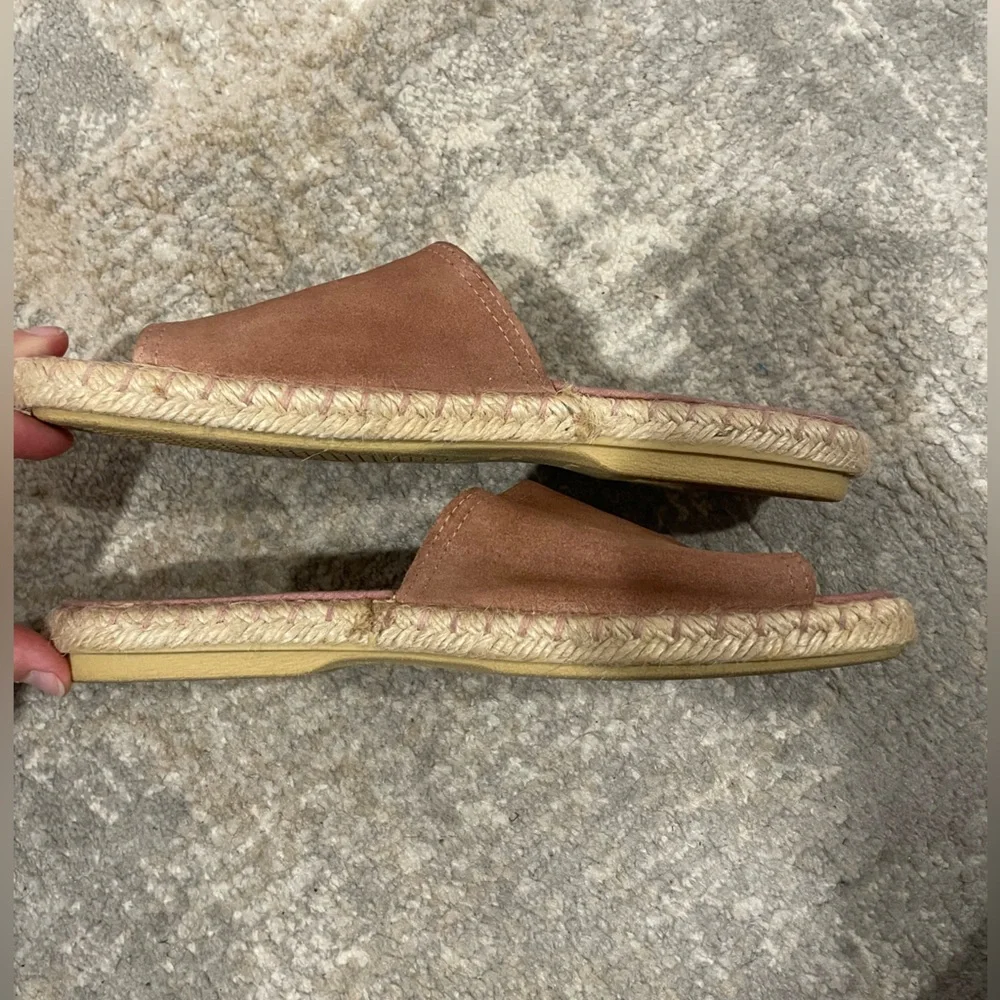 Verbenas Leather Slide Sandals Pink Comfortable Slip On Sz 40/US 9 Made in Spain - Picture 7 of 12